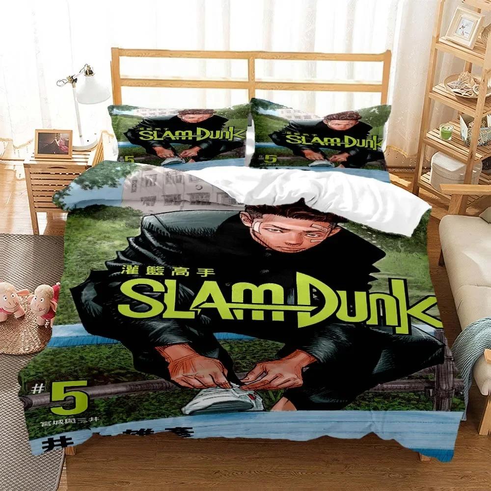Slam Dunk Expert Digital Printed Polyester Bedding Set for Girls and Boys Bedding Set for Teenagers Bedding Set Gift
