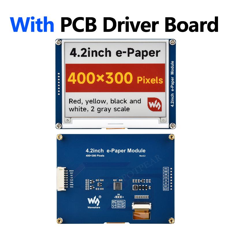 4.2 inch e-Paper Display G Red/Yellow/Black/White 4.2inch E-link Screen For Arduino / Raspberry Pi / Jetson Nano / STM32