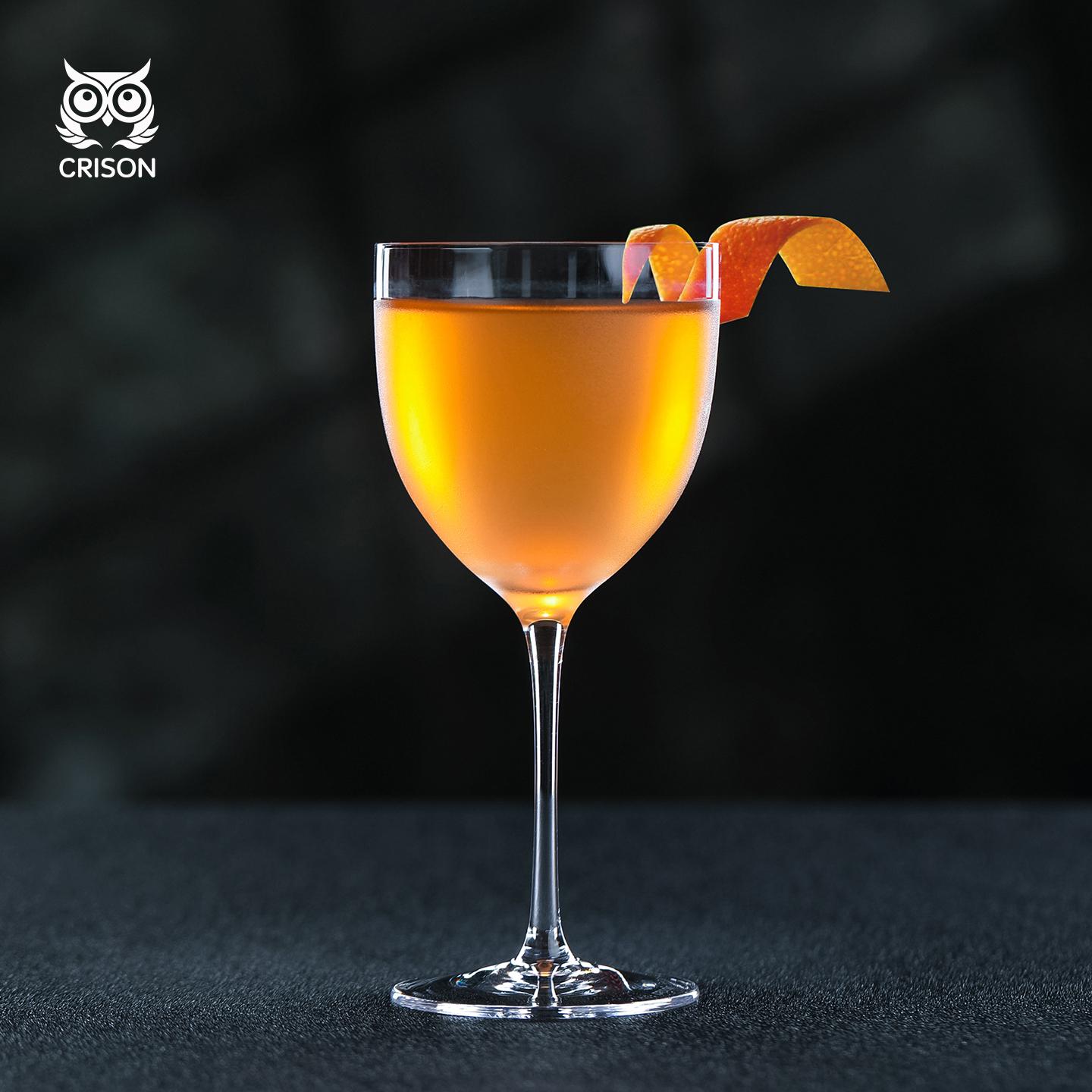

CT2701 CRISON Nick and Nora Coupe Cocktail Glasses - Handblown Small Plain Vintage Coupe Glass to Serve a Manhattan, Martini 160ml