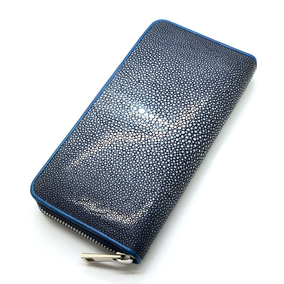 

[Revetta] Длинный кошелек на молнии из кожи ската, Галюшат, Скат, Темно-синий, Мужской, Натуральная кожа [116stw]