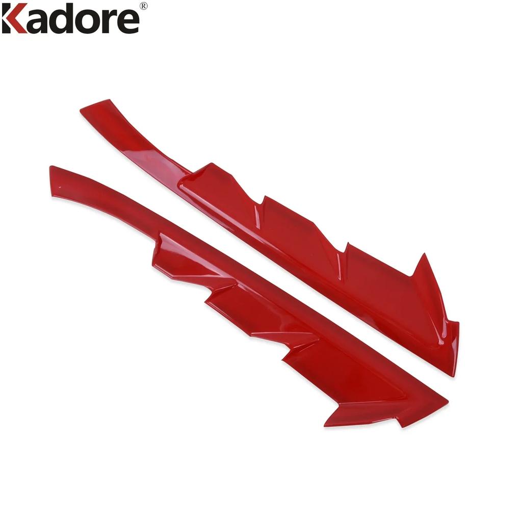 Rear Window Cover Trim For Kia Niro 2024 2025 Carbon Fiber Car Side Wing Spoiler Frame Trims Accessories