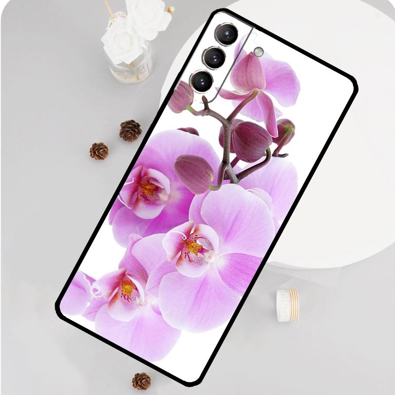 

Orchid Flowers Colorful Phone Case For Samsung Galaxy S24 S26 Ultra S20 S21 S22 S23 S25 Plus S10 S25 FE Funda Cover Galaxy S26 Plus