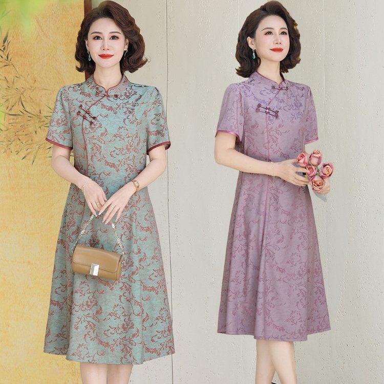 2026 Fashionable Summer Dresses for Middle-Aged and Elderly Women - Elegant, Age-Reducing Styles for Moms