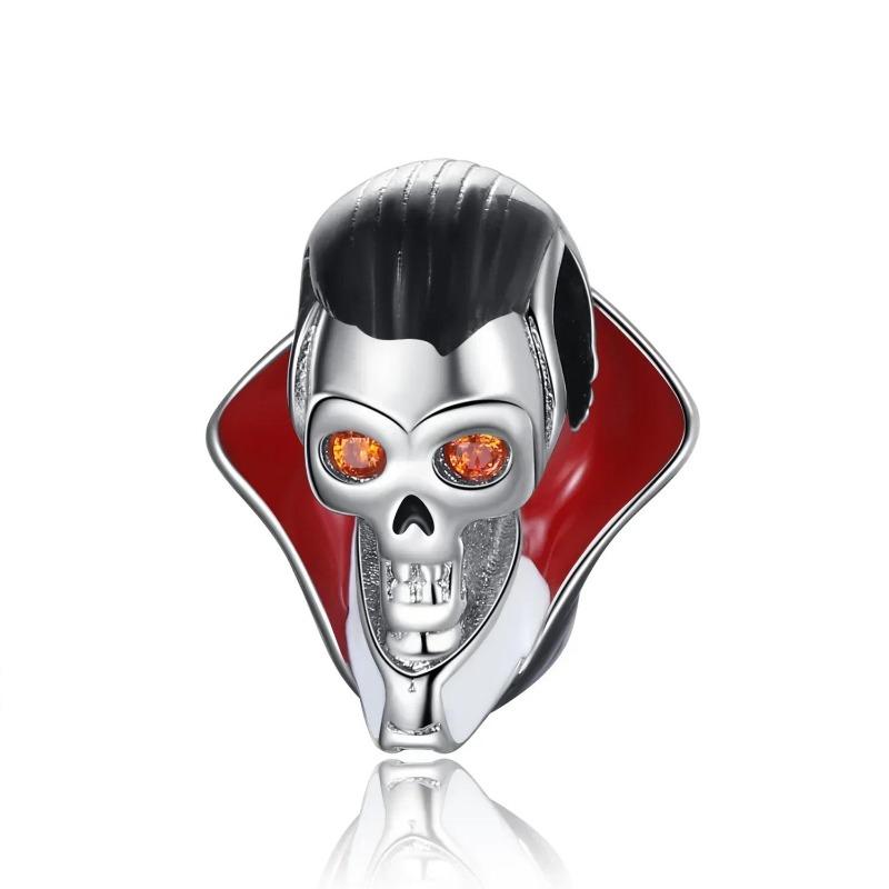 New Original Halloween Party Charms Luminous Pumpkin Skull Ghost Clown Beads Chameleon Bracelets Necklace Diy Jewelry Party Gift