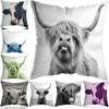 Home Bedroom Living Room Decor Highland Cow Home Decor Pillowcase Cute Cow Pillowcase Simple Pillow