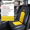 Housses de sièges - s-race - jaune - universel - compatible airbag latéral