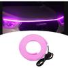 1 PC Car Hood LED Strip Lights, 59In Long 12V Led Vibe Light, Waterproof Safe Light Guide Strip with Tape, Universal for Car Truck SUV Interior &