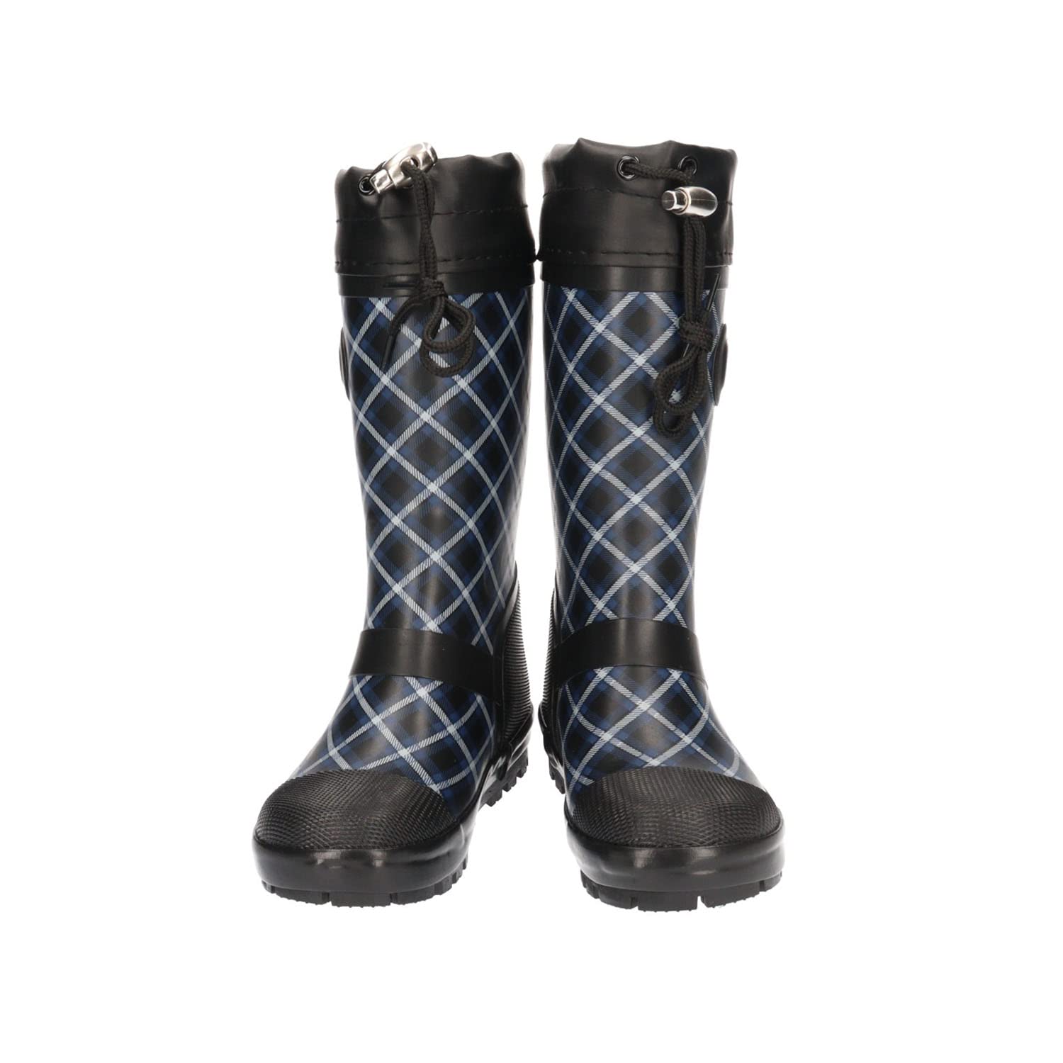 

Rain Boots Kids Rain Boots Navy Check [Ii Style] ESTJ-42000