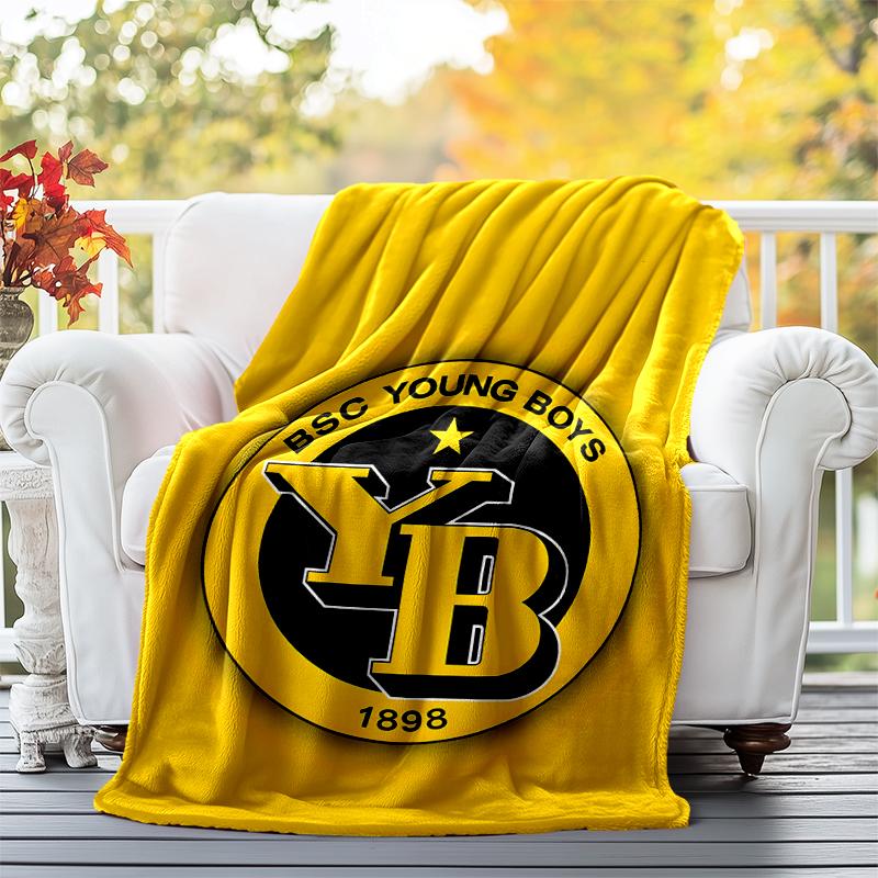 BSC YOUNG BOYS Flannel Blanket Soft All-Season Throw, Design for Camping, Car Travel, Hiking Sofa, Bed, Office Perfect Gift for Parties