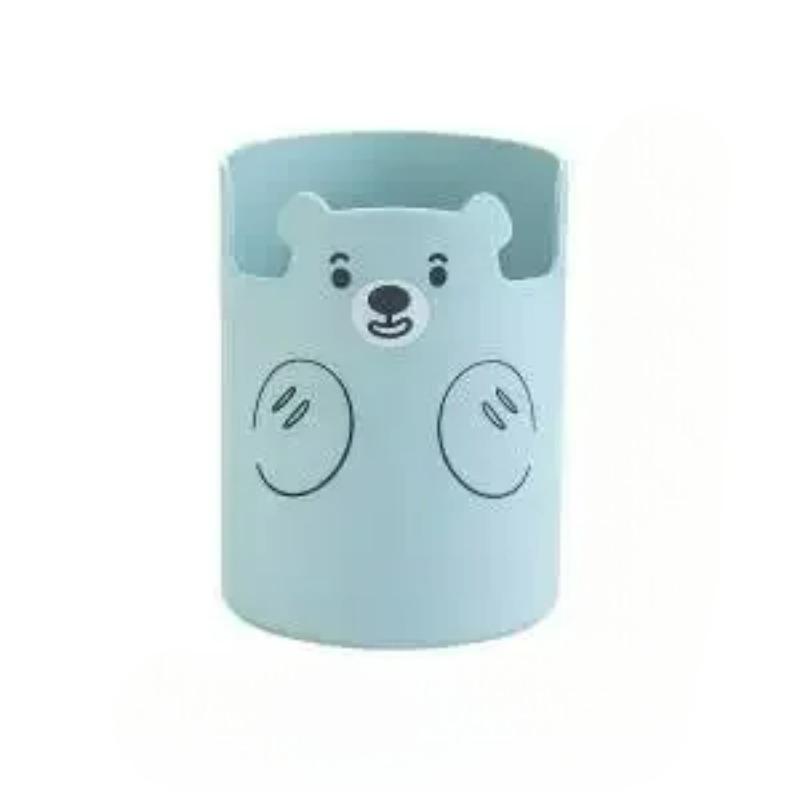Multifunktionaler Stifthalter Kawaii Cartoon Bär Make-up Pinselhalter Lieblich Mode Handyhalter Schreibwaren Stift Organizer