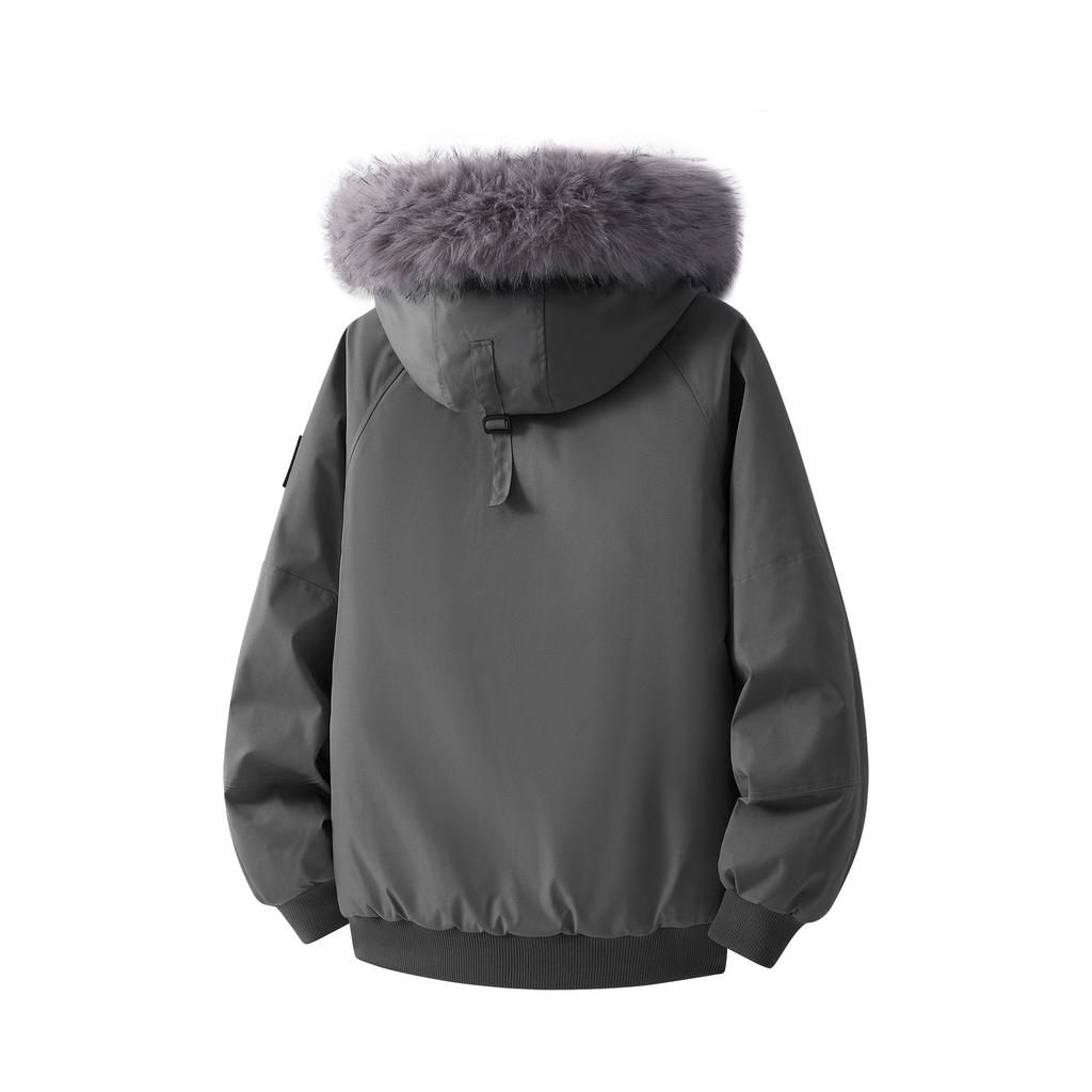 Men's & Women's High-Quality Removable Fur Collar Hooded Cotton Padded Winter Jacket
