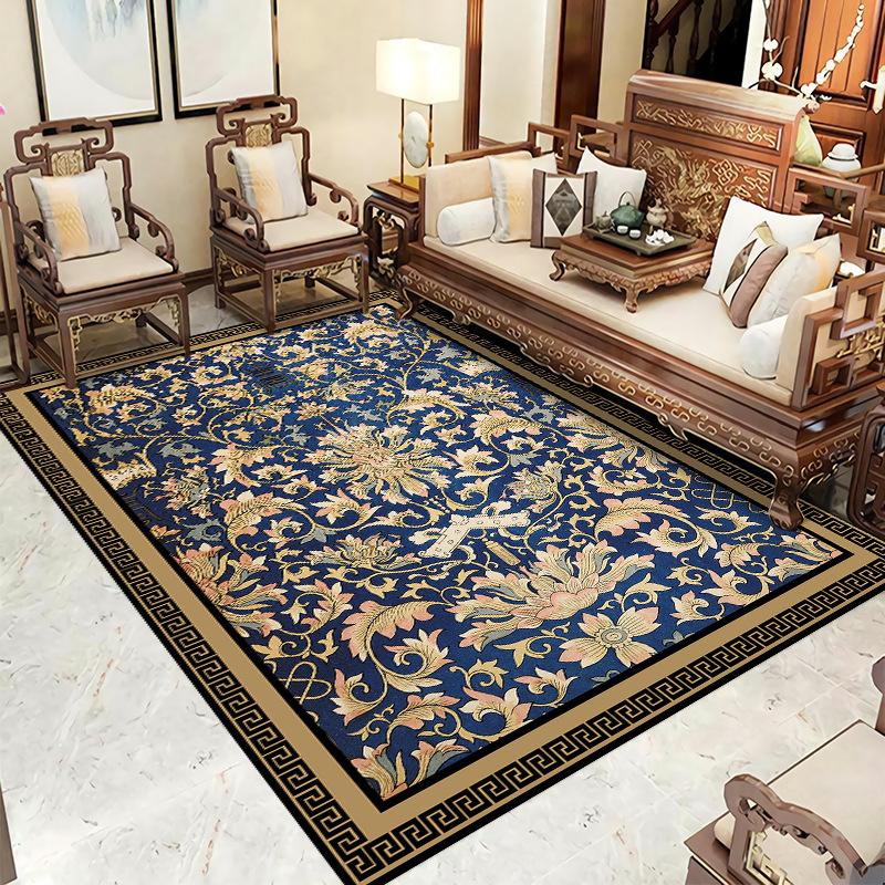 Bohemian Style Carpet Bedroom Decoration Vintage Printed Carpets Soft Entrance Floor Mat Home