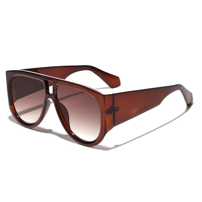 Briller Trendy solbriller, Briller med stor innfatning, Unisex trendy solbriller