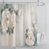 Plants Graphic Shower Curtain Waterproof Shower Curtain Polyester Fabric 3D Printing Bathroom Curtains Bathroom Decor With Hooks
