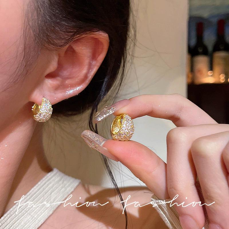 S925 Silver Needle Statement Hoop Earrings - Elegant, Versatile, Lightweight, Simple Luxury for Women