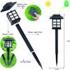 1/2/4/6/8/12 Stück Solare LED-Wegeleuchten Außen Wasserdicht Gehweg Garten Dekoration Straßenlaterne für Landschaft Hof Terrasse Auffahrt
