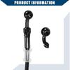 Brake Hose Motorcycle Hydraulic Brake Line Oil Hose Pipe Fitting with Banjo/Inner for ATV Motorcycle Motocross/Durable 110cm Length / 1 Set