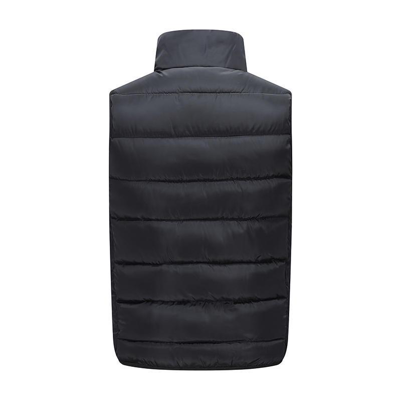 Unisex Winter Down Cotton Vest – Thick, Warm, Outdoor Waistcoat with Embroidered Logo