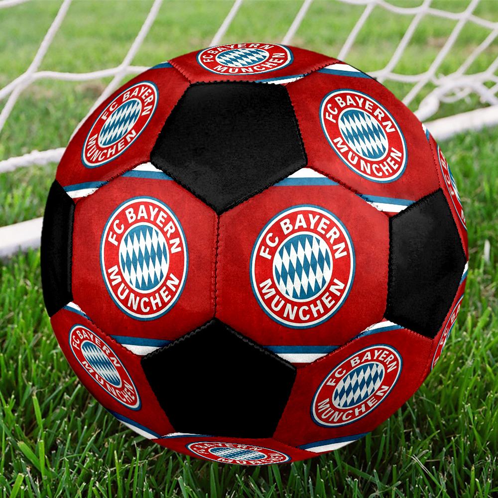 FC Bayern Munich Indoor Soccer Ball Colorful Machine Stitched PVC Size 5 Team Training Competition Ready Durable High-Bounce Cool Sports Gift