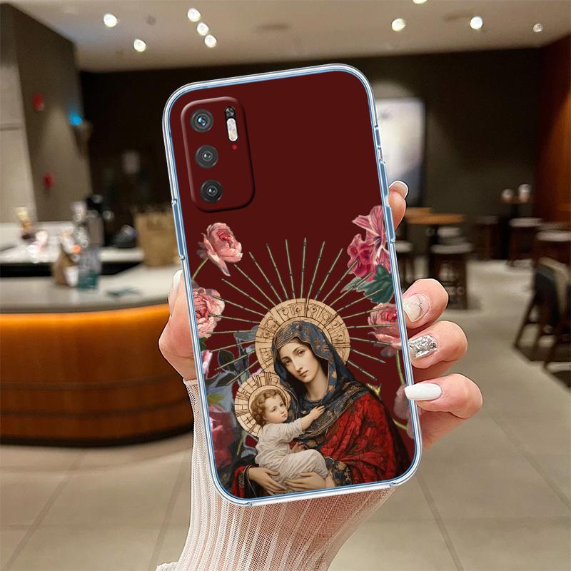 RE62 Virgen Maria Transparent Phone Case for Motorola Moto Edge 20 30 40 50 S30 Fusion Ultra Pro Neo Lite + G200 G23