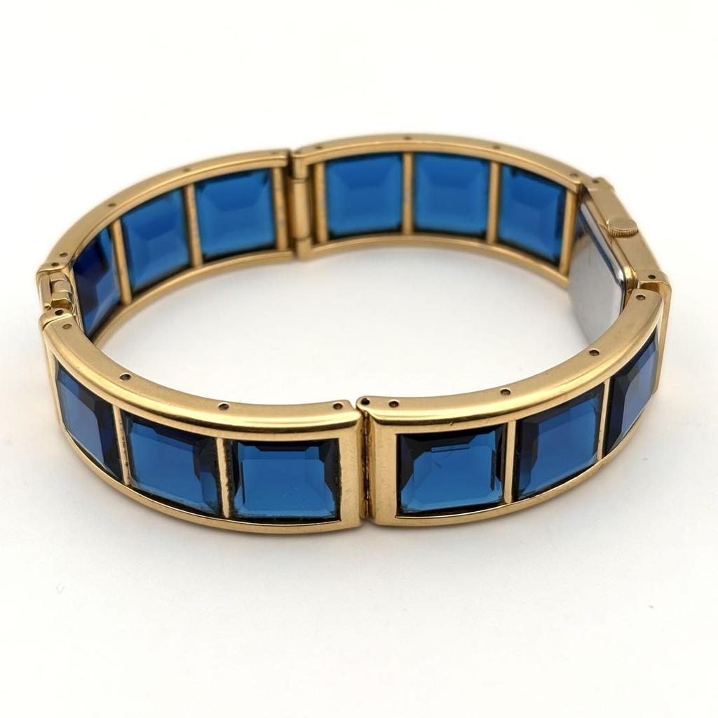 [USED] SEIKO LASSALE Bangle Watch, Blue and Gold, Quartz, Women's