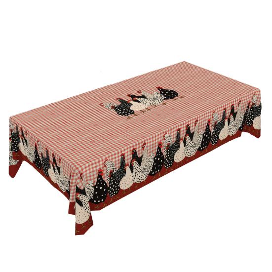 Christmas Tablecloth Winter Snowman Xmas Tree Wreath Design Rectangle Tablecloths Washable Fabric Table Cover
