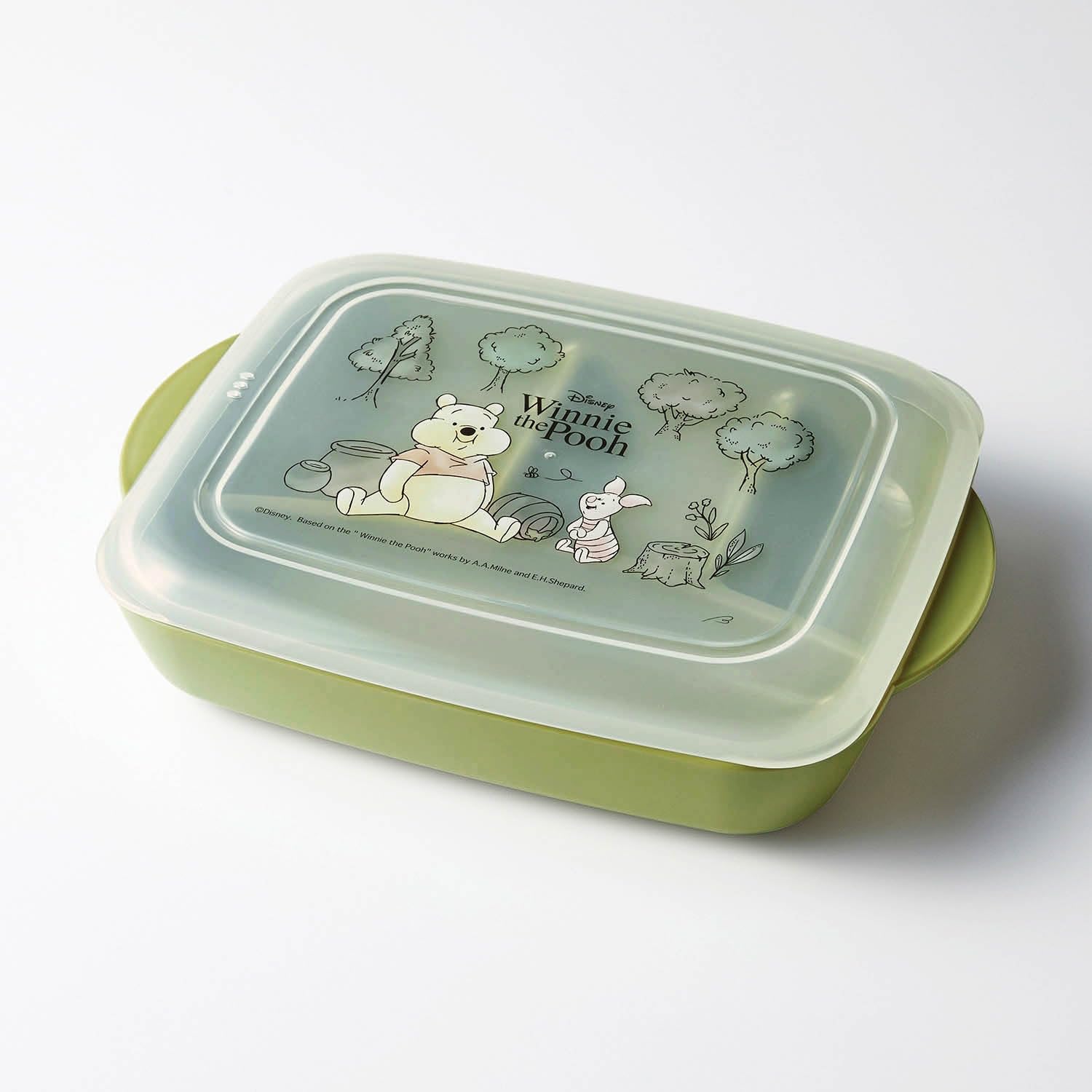 

Красивая обеденная тарелка Disney с глубокой секционной тарелкой для приготовления блюд, можно мыть в посудомоечной машине, сделано в Винни Пух, еда, безопасно, Япония, Пух/Большой