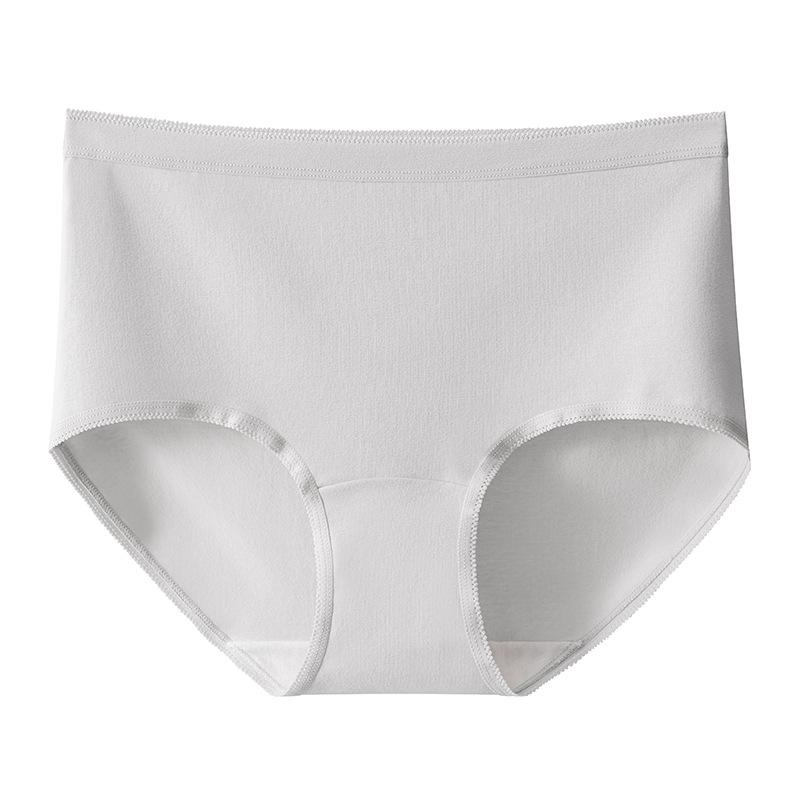Damen Frühling und Sommer Neue Atmungsaktive Baumwoll-High-Waist-Slips in Übergröße