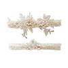 Wedding Lace Garter Ring Rhinestones Thigh Leg Belt Fashion Bride Thigh Garter  For Women