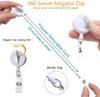 Custom Medical Nurse Accessories Rhinestone Felt Retractable Badge Reel With Alligator Clip Brooch Pins