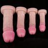 Dildo Realist Alb din Silicon – Gland Mare în Formă de Ciupercă, Textură Moale ca Pielea, Ventuză Puternică, Jucărie Sexuală Manuală Anală și Vaginală pentru Femei