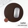 Customizable Multi-Color PU Leather Mouse Pad - Durable, Dirt-Resistant, Available In Square or Round Shapes.