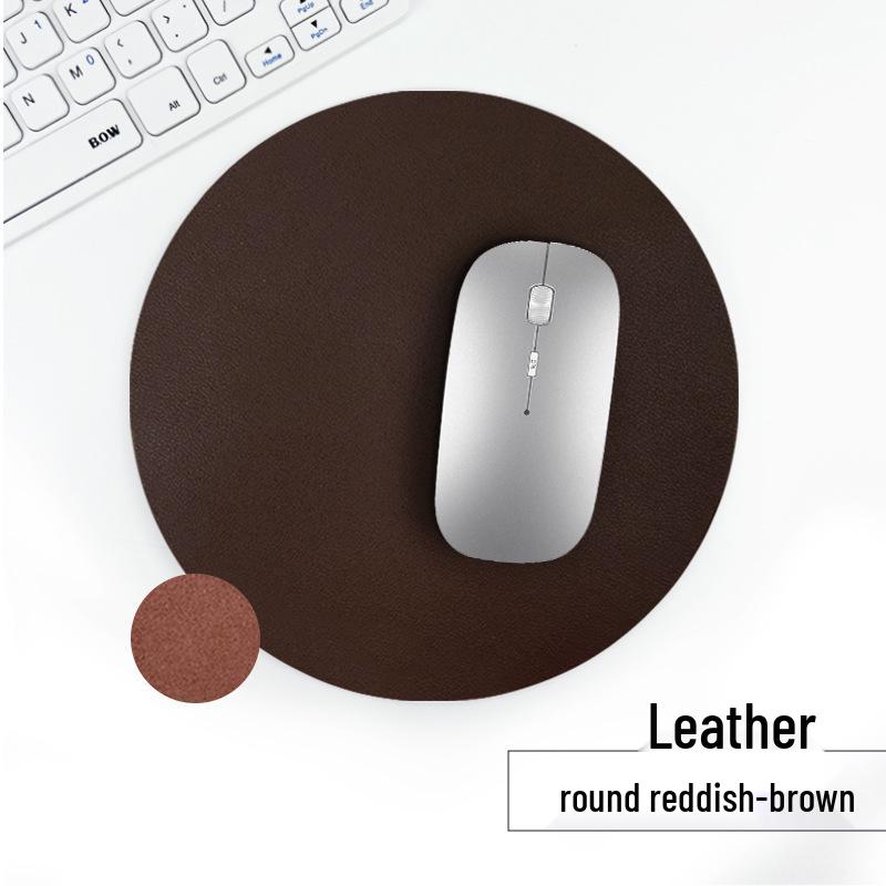 Customizable Multi-Color PU Leather Mouse Pad - Durable, Dirt-Resistant, Available In Square or Round Shapes.