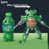 Trendy Deformable Car Robot Model For Kids Durable Abs Material Creative Toy