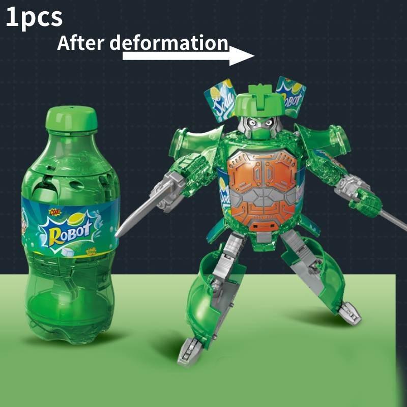Trendy Deformable Car Robot Model For Kids Durable Abs Material Creative Toy