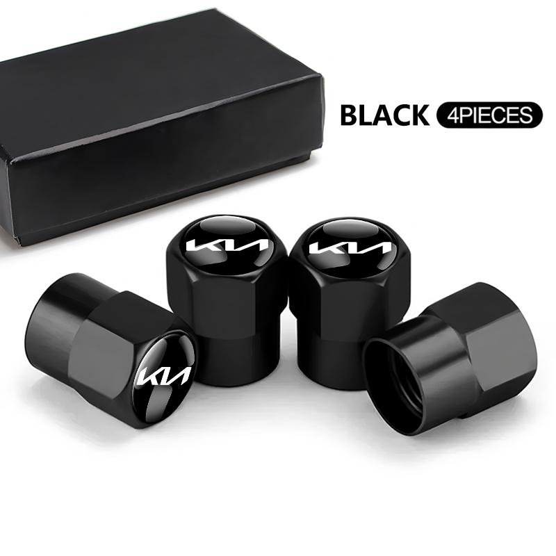 4pcs Car Tire Valve Caps Anti Rust Dustproof Covers For KIA Sportage Seltos Sorento K3 K4 Soul Carnival EV6 EV9 Carnival K5 EV5