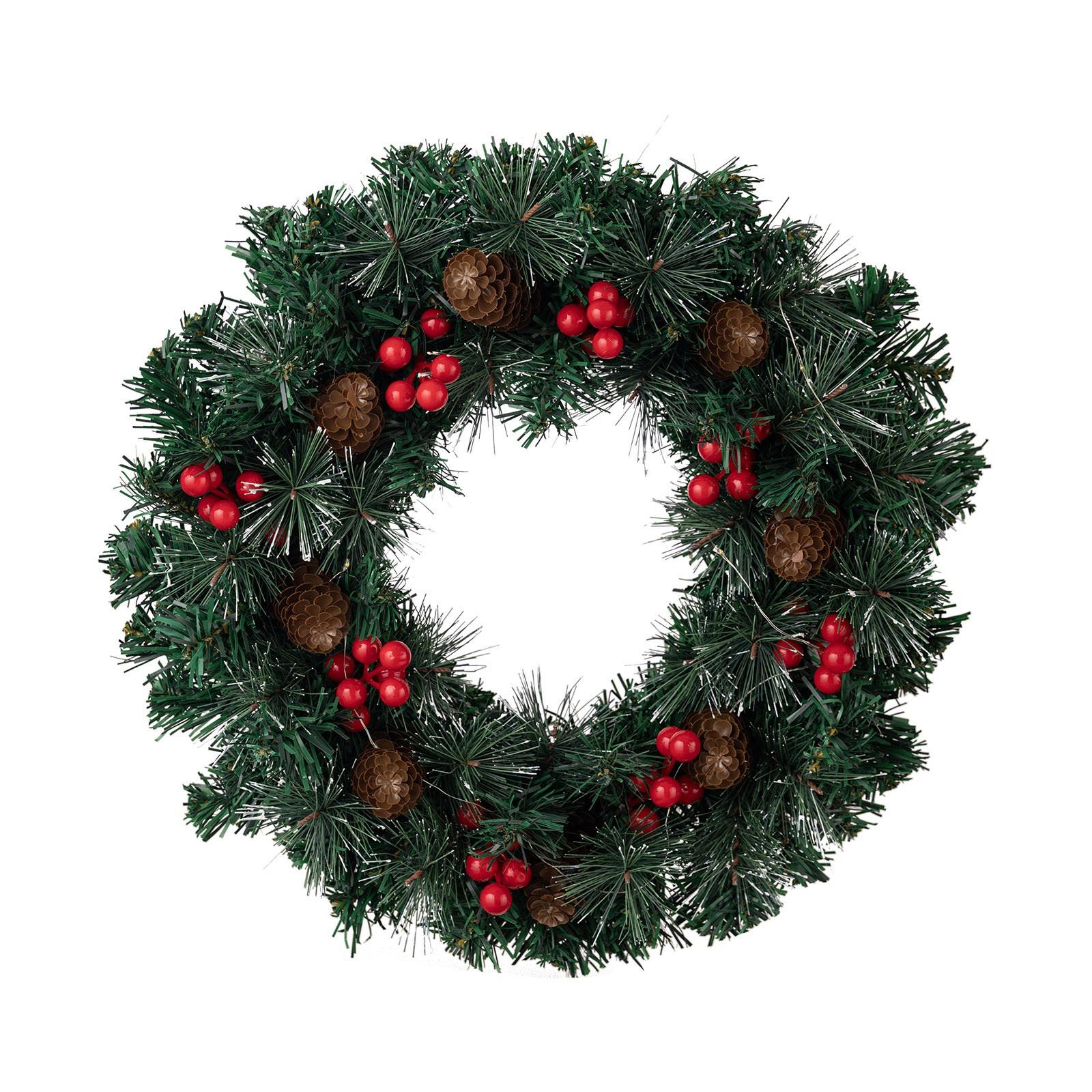 

Многоразовый рождественский венок, сезонное праздничное украшение для входной двери и камина