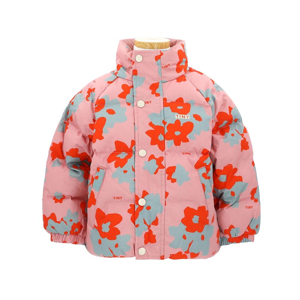 

Tiny Cotton Aw24 302 P17 Квіткова коротка стьобана куртка Квіткова коротка стьобана дитяча куртка AW24-302 P17 (8Y)