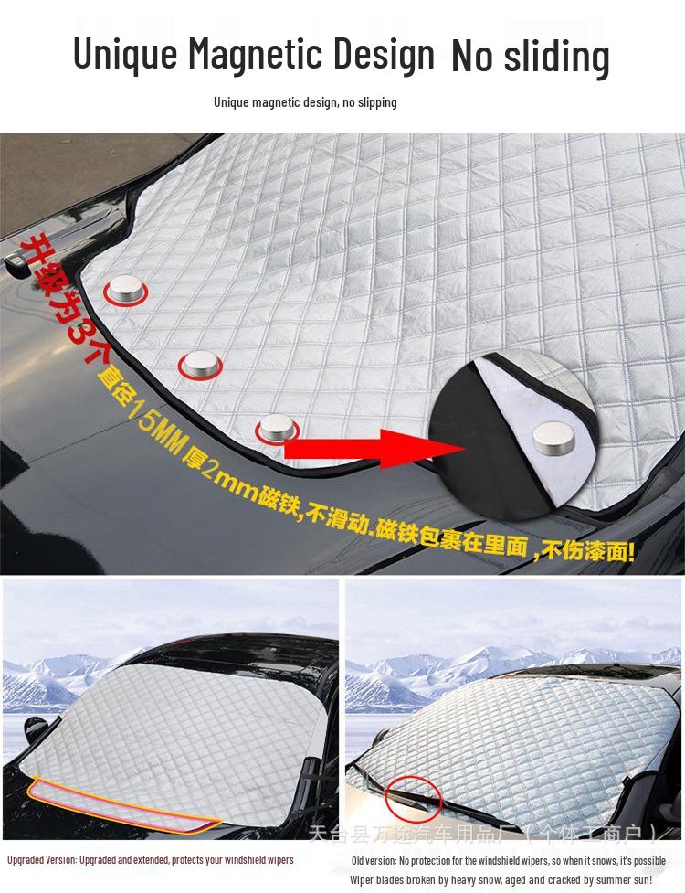 Car Windshield Snow Shield & Sun Visor Heat Insulation Cover
