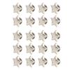 20Pcs Star Shape Rivet Stud Button DIY Clothes Shoes Decoration Accessories with Screws