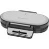 Clatronic WA 3745 Double gaufrier inox, noir