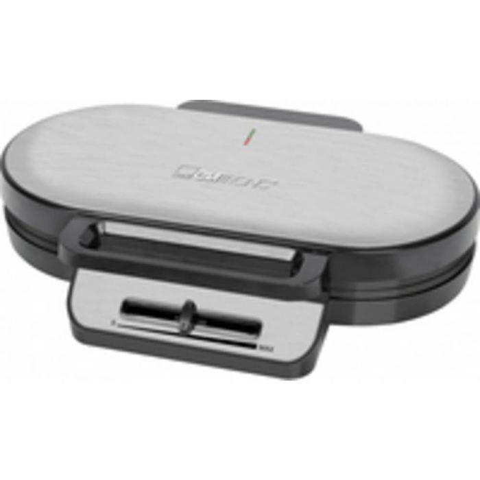 Clatronic WA 3745 Double gaufrier inox, noir