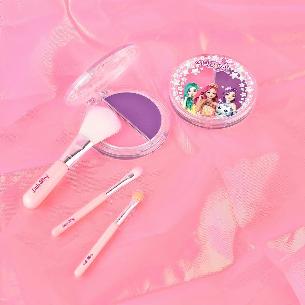 Little Bling Twin Rouge Set von Secret für 4 Jahre und Cream Floral Kosmetik für Prinzessinnen Jouju, hoch, Wange, Duft, Hypoallergen, Kinder Mädchen,