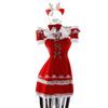 Lingyan Christmas Bunny Girl Red Dress Cosplay Outfit - Festive & Alluring New Year Set