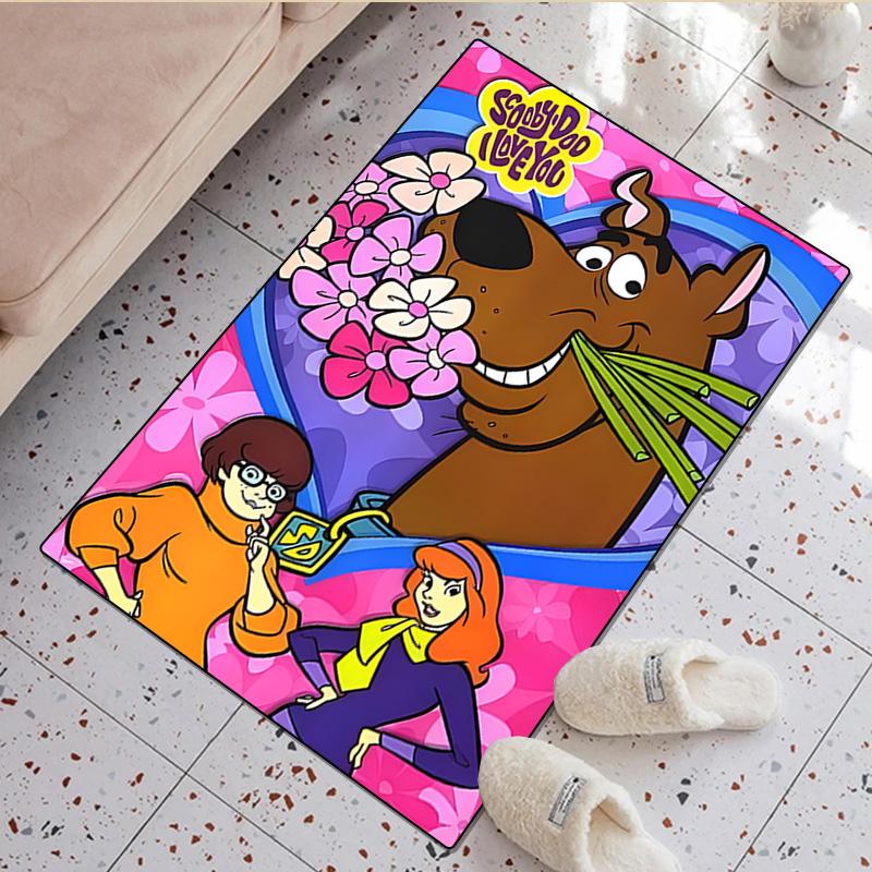 1Pc Scooby Print Rug - Home Decoration Carpet For Living Room Bedroom Flooring Computer Chair Area Rug