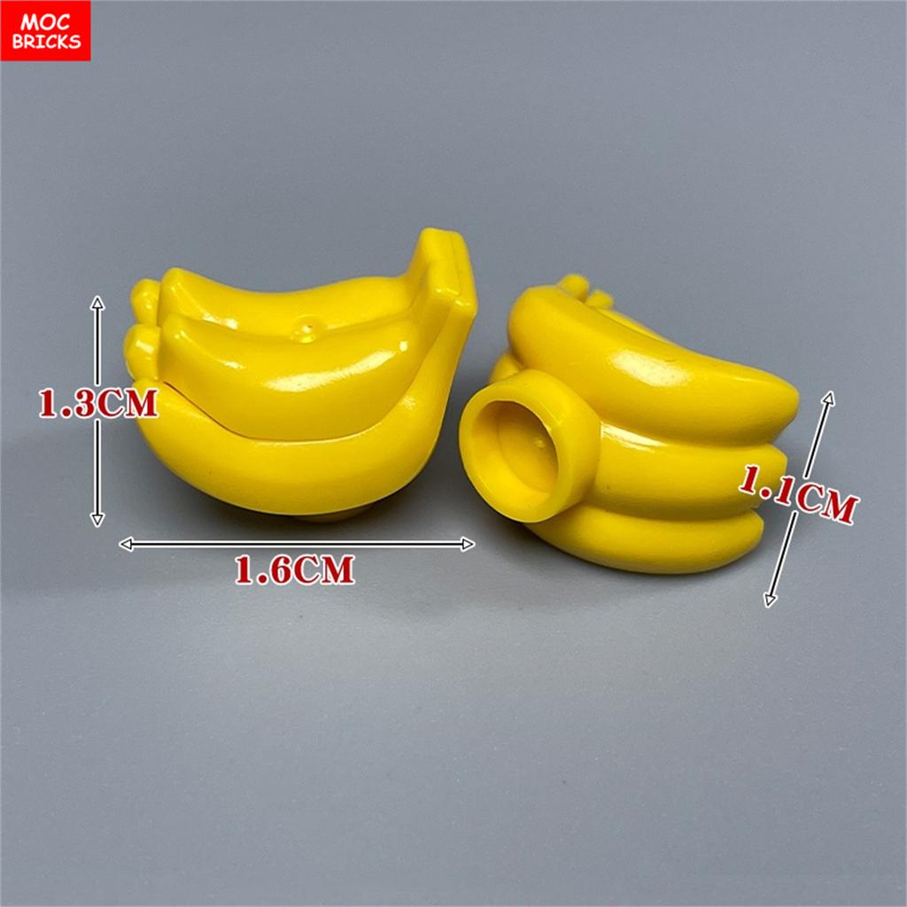 MOC Bricks Bananas Food Fruits 89278 Educational Assembled Building Blocks Accessories Children City Parts