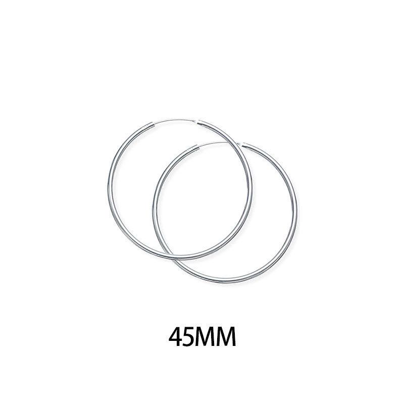Xiaomi BF CLUB 925 Sterling Silver Earrings For Women Trendy Simple Big Circle Earring Jewelry Prevent Allergy Party Accessories