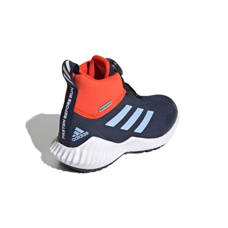 Adidas Fortatrail Boa K Comfortable Non-Slip Durable Breathable High-Top Outdoor Shoes Kids Shoes Blue Orange G27561