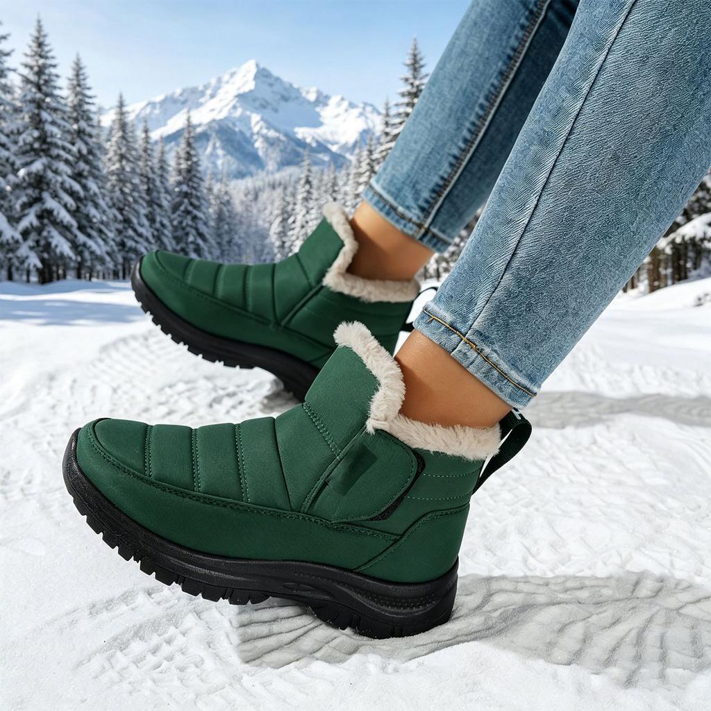 Women's Winter Snow Boots - Warm -Lined Comfort Outdoor Boots