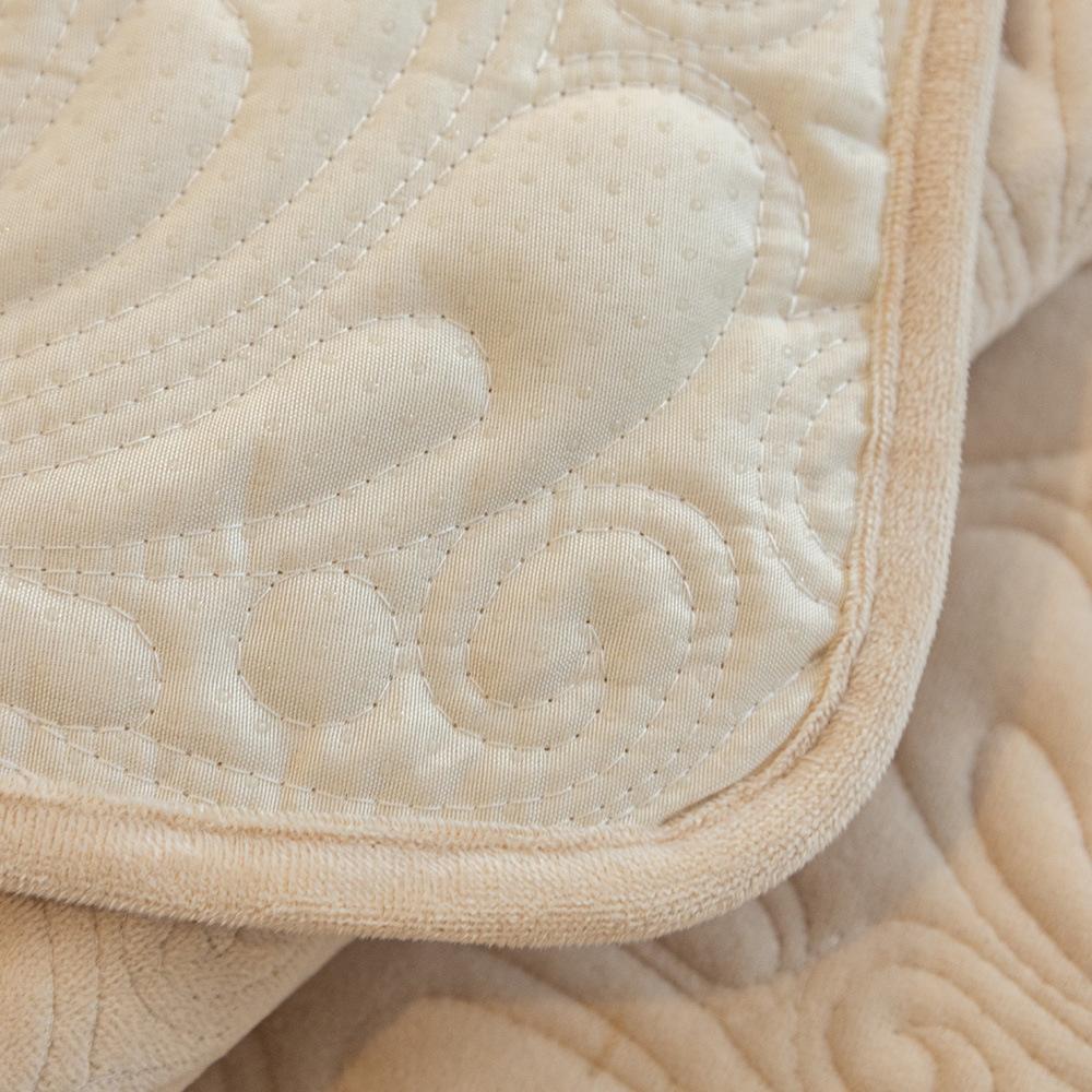 Cojín de Sofá de Terciopelo Cristal de Invierno Nuevo Estilo Crema Francés Claro Funda Funda Paño Cojín de Sofá de Cuero
